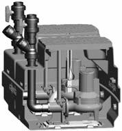 GEO 0 Stazione automatica di raccolta e sollevamento acque di rifiuto con serbatoio capacità 0 litri Automatic waste water collecting and lifting station single tank with 0 liter nominal capacity La