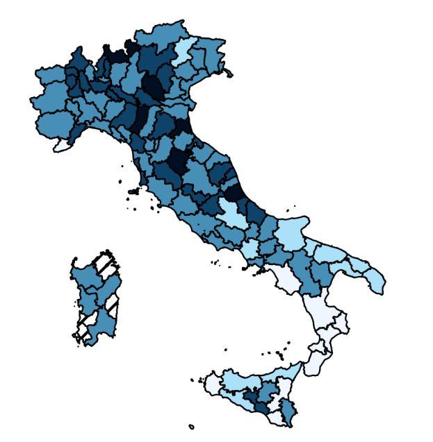 Oltre la spesa: la qualità del servizio QUALITÀ DEL SERVIZIO IDRICO la qualita del servizio mostra alcune criticita, soprattutto al sud Ad integrazione dell analisi sulla spesa è stato esaminato l