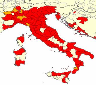 Presenza e diffusione di Aedes