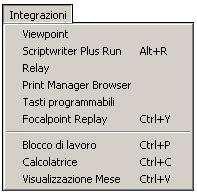 La scrivania di Viewpoint Per accedere tramite i menu selezionare Viewpoint