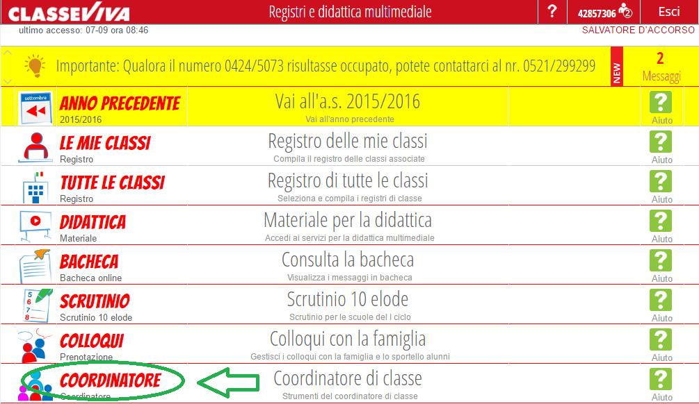 Individua la classe del plesso in cui devi effettuare la SUPPLENZA, cliccando sulla stessa. 10.