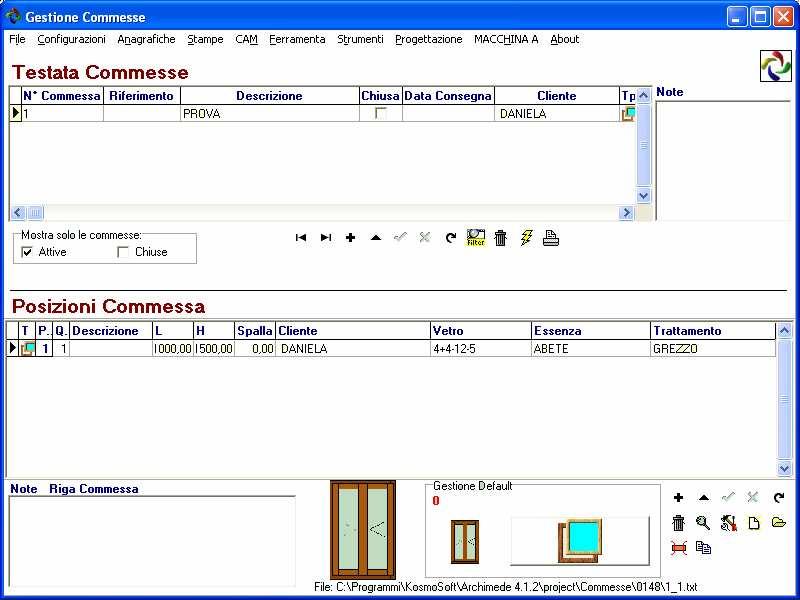 AGGIORNAMENTO 4.1.2: COMMESSE COPIA DI UNA RIGA DI COMMESSA Nella versione 4.1.2 è stata inserita la funzione di copia di una riga di commessa.