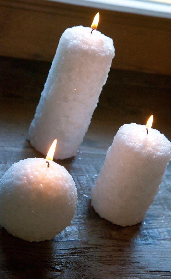 CHRISTMAS COLLECTION SNOW CANDLES HSNOW65100.