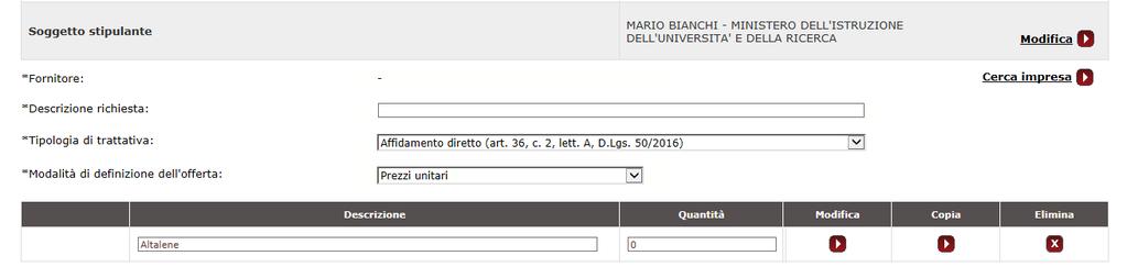 Figura 5 - Pulsante Cerca Impresa Metaprdotto Figura 6 - Cerca Impresa Se hai