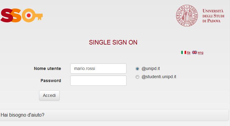 Effettua il login inserendo il tuo username