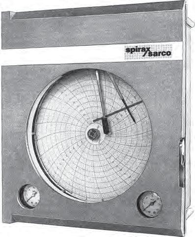 7B.320 Issue 2 Regolatori registratori con diagramma circolare Serie 3000 I regolatori-registratori con diagramma circolare serie 3000 sono strumenti che regolano pneumaticamente e contemporaneamente