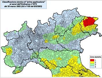 3519/2006 Classificazione sismica un ipotesi Le azioni sismiche sono ormai sganciate dalla