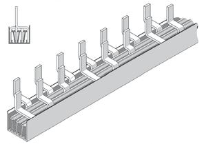 Sistema sbarre Binari per Unibis multipolari EPC Solo per magnetotermici EPC, non per magnetotermici differenziali DPC.