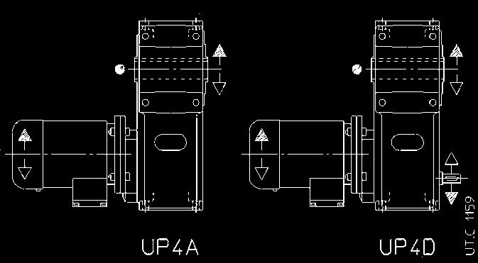 3) Valori validi per motore autofrenante. 4) Per dimensione, numero e posizione angolare ved. cap. 20. 1) For motor design see ch. 3. 2) Working length of thread 2 F. 3) Values valid for brake motor.