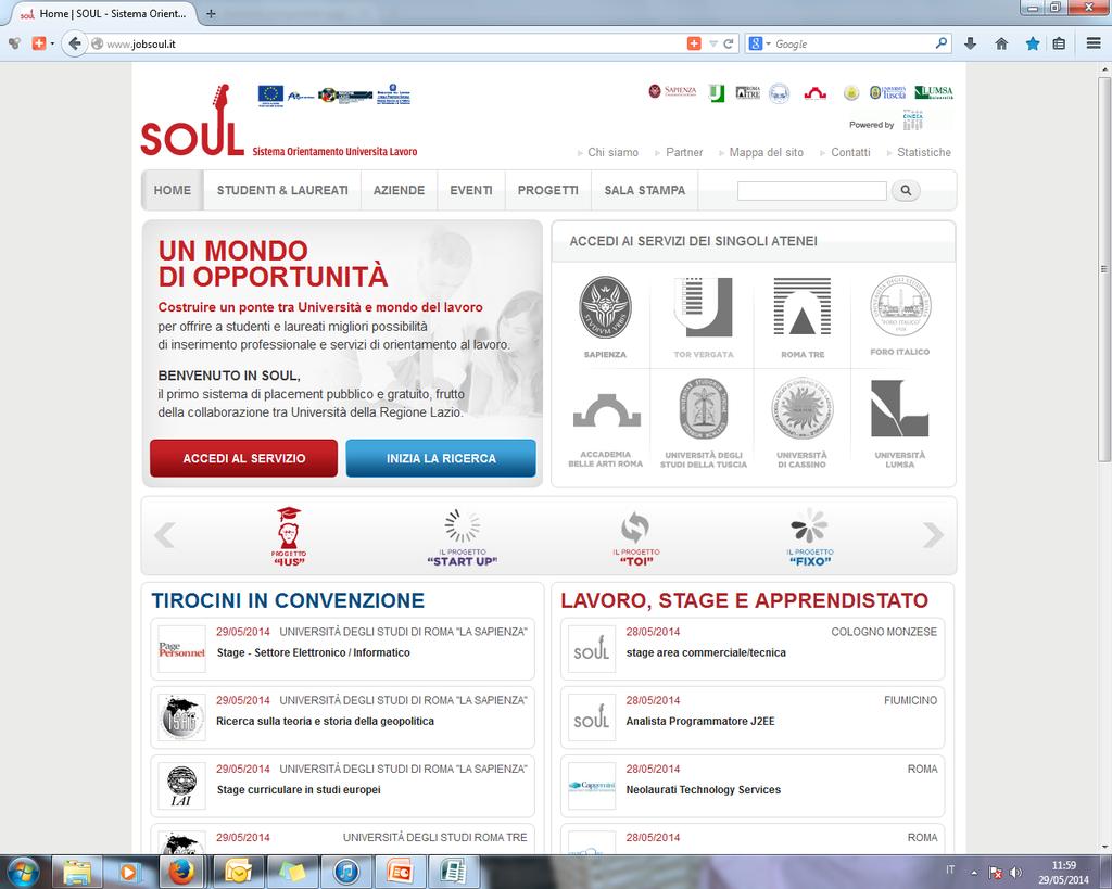 Innovazione e sviluppo portale Jobsoul.