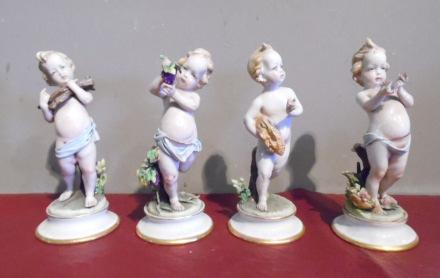 0,00 15 4 putti in ceramica Capodimonte "4