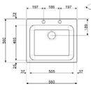 77x48 cm Preforato per miscelatore BASE LAVELLO 80 cm EAN13: 8051275136095 SP792-2 E 247,00