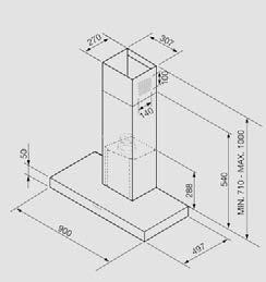 CAPPA A PARETE KS605SXE 60 cm SILVER E 630,00 KS905SXE 90 cm SILVER E 650,00 Cappa a parete 90 cm Classe B (mod.ks605sxe) Classe A (mod.