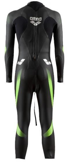 CARBON 1A629_50: Reverse zipper for quick exit Super thin and stretchy neoprene across the shoulders and in arms to provide maximum freedom of moviment Arena Yamamoto Aerodome internal surface