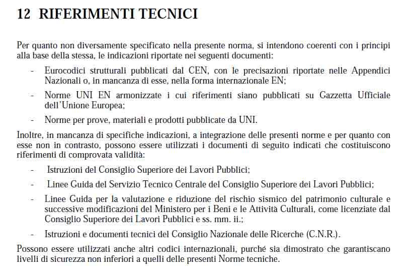 Il concetto di poter far riferimento agli Eurocodici per quanto NON specificato nelle norme tecniche del D.M. 14/01/2008 viene poi utilizzato più volte nel testo stesso.