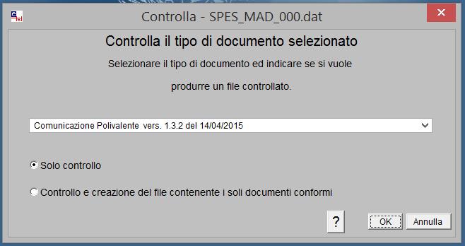 Documenti->Controlla->Singolo file