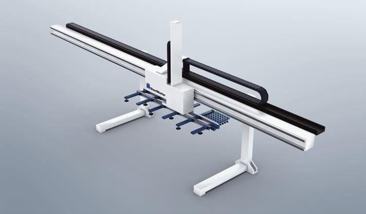 SheetMaster Tube Massima flessibilità nella movimentazione del materiale SheetMaster è un componente di automazione per il carico e lo scarico.