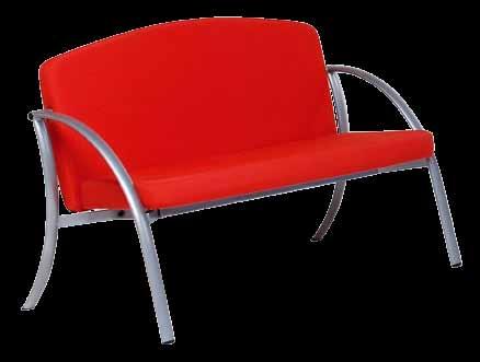 AVE 740 è un divano attesa a due posti che presenta una struttura portante in metallo verniciato e un imbottitura in poliuretano espanso.