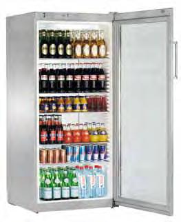 Frigoriferi ventilati Refrigerazione I frigoriferi Liebherr con raffreddamento a ricircolo d aria sono ideali per raffreddare rapidamente gli alimenti appena riposti.