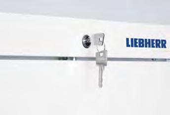 Chiusura a chiave I congelatori Liebherr (escluso il modello G 5216) dispongono di chiusura a chiave.