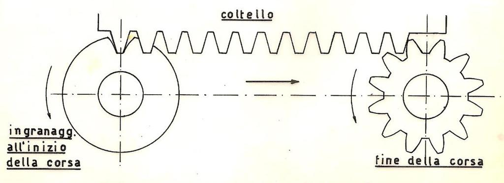 Figura N 2- Relazione tra modulo e angolo di pressione Figura N 3- Modo di lavorare di un coltello Maag Angoli caratteristici Il coltello per essere idoneo al taglio deve avere tutti gli angoli