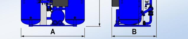 Rather, it employs its own high performance centrifugal blower to direct ambient air through a heater and then through the off - line tank. There the stream of heated air regenerates the desiccant.