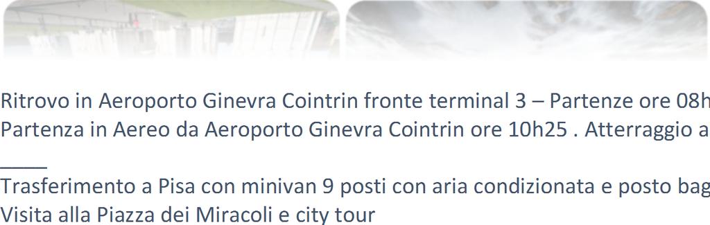 city tour Pranzo in ristorante FOTO DI ARCHITETTURA : PIANI, PROSPETTIVE E LINEE CADENTI Partenza in Minivan verso Livorno (durata viaggio 29 km 34min ) Sistemazione