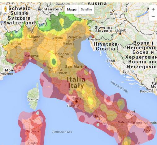 FIELD TRIALS: LOCATION OF THE EXPERIMENTAL VINEYARDS SITE 2: Rauscedo (PN), north-mainland SITE 1: Fossalon di Grado (PN), northcoastal SITE 3: Ripa Teatina (CH), central USDA Hardiness Zone Map 14