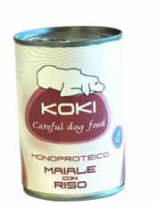 NEW KOKI - ALIMENTI PER CANE C800020 PESCE BIANCO 400 G Composizione: pesce bianco 96%, sostanze minerali, gelatina vegetale, xilosio. Servire a temperatura ambiente.