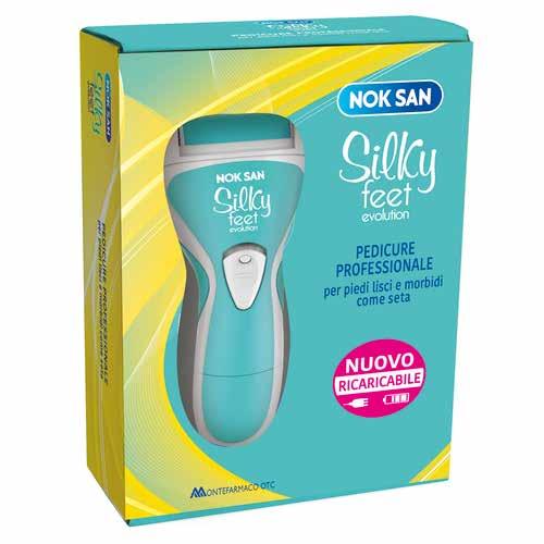 Silky Nok San Pedicure Professionale 918544356 850 PUNTI 380 PUNTI + 11,00 Nok San Silky Feet rimuove la pelle secca, indurita e callosa dei piedi grazie a una