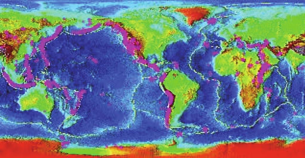 D) Una simile distribuzione geografica dei diversi fenomeni geologici. D (punteggio pieno) B (punteggio parziale) A e C (nessun punteggio) 2.