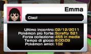 Dopo che un cliente ha visitato il tuo Negozio di Giocattoli, potrai visualizzare delle informazioni sul suo conto selezionando StreetPass nel menu del Negozio di Giocattoli.