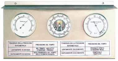 HYGROTHERMOGRAPH TERMOIGROGRAFO 46703 Portable hygrothermograph temperature and humidity recorder - stainless-steel housing - temperature-sensing element: aged bimetallic strip - measuring range: -15