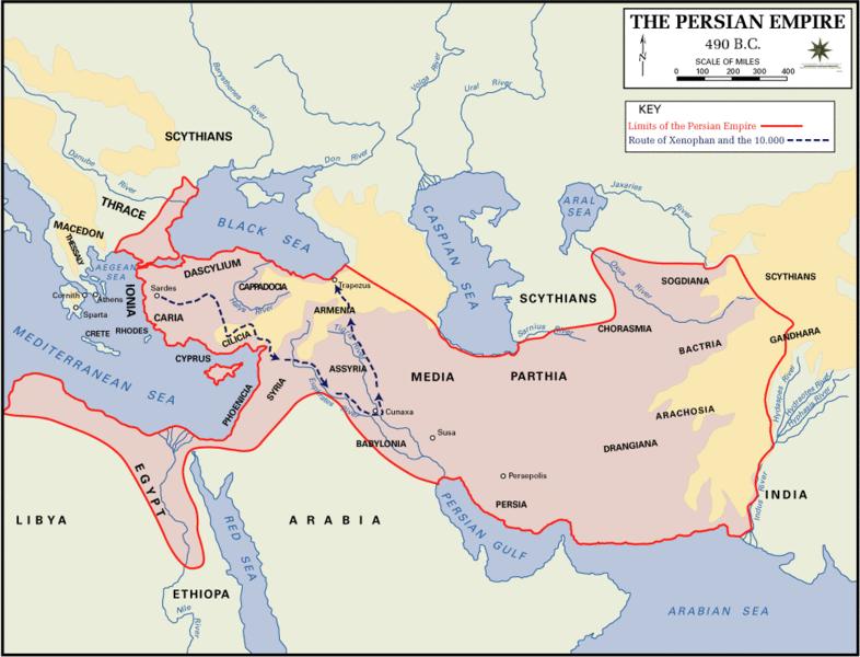 Persiani (dinas+a Achemenide); 550 a.c.-330 a.c.! Sotto Dario I l'impero achemenide raggiunse la massima estensione, infatti si spinse fino all'indo ad est e fino alla Tracia ad ovest.