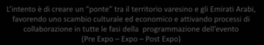 e gli Emirati Arabi, favorendo uno scambio culturale ed economico e attivando