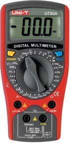 ±(4%+3). Temperatura: -40 C 1000 C precis. ±(1%+4). Frequenza: 20 Hz 20 KHz precis. ±(1%+3). Fusibile: 20 A - Allarme di misura sonoro, transistor hfe, test diodi.