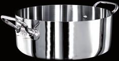 8007441681494 ALUM10520 20 7 7/8 17,8 7 14 5 1/2 4 4,22 8007441681487 ALUM106 CASSERUOLA BASSA COn due maniglie inox Casserole pot, 2 handles / Sautoir, 2 anses Brattopf 2 Griffe / Cacerola baja 2