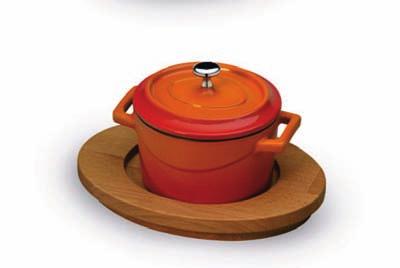 SWS10000 SUPPORto IN LEGno PER Mini CASSERUOLA TONDA Wooden stand for round pot / Support bois pour cocotte ronde Code Ø cm Ø in Bar Code COGHSWS10000 10 3 15/16