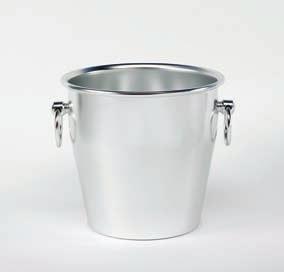 80OR 80AR SECCHIELLO CHAMPAGNE PESANTE LISCIO ANODIZZATO Champagne bucket, heavy alu anodized, smooth / Seau à champagne, alu lourd, anodisé lisse