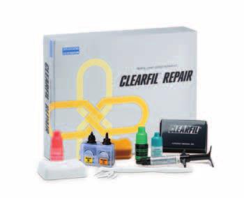 RIPARAZIONE INTRAORALE SISTEMA ADESIVO FOTOPOLIMERIZZABILE CLEARFIL REPAIR CLEARFIL REPAIR è un sistema adesivo universale che può essere usato in molti modi e che consente di riparare in pochi