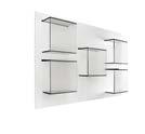 Espositori librerie Exhibitor bookcases Vetrine Showcases Quiller 312 Liber 316 Dazibao