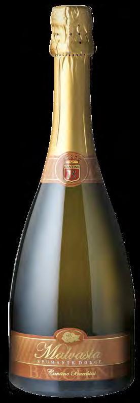 CUVEE SPUMANTE BRUT MALVASIA DOLCE SPUMANTE D.O.C. Spumante brut composto da uve Pinot Nero e Chardonnay, ottenuto con il metodo charmat, con lunga presa di spuma.