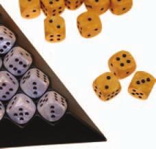 Nota: ciascun giocatore vede un solo lato della piramide e, quindi, ciascun giocatore vede una sola faccia dei dadi, mentre gli avversari ne vedono un altra.