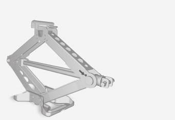 Triangolo di emergenza (p. 326) Riparazione pneumatici provvisoria* (p. 327) Sotto il tappetino del bagagliaio sono riposti l'occhiello di traino, il martinetto* e la chiave per i dadi delle ruote*.