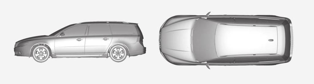 11 Specifiche Misure La tabella illustra lunghezza, altezza ecc. dell'automobile. 11 V70.