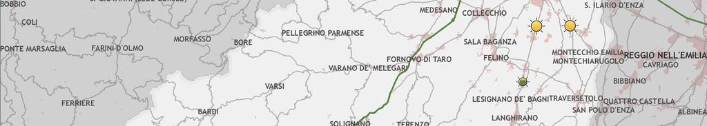 9, 3 PR SS 9 tra San Prospero (Case Crostolo) e Sant'Ilario d'enza 9.9.,3 3 PR SP 33R tra Parma e San Polo 9.