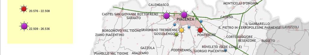 pesanti PC SP R tra Piacenza (ponte fiume Trebbia) e San Nicolo'.