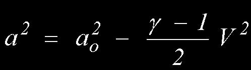 La H = h + V 2 /2, in condizioni omoenergetiche, può essere scritta anche nella