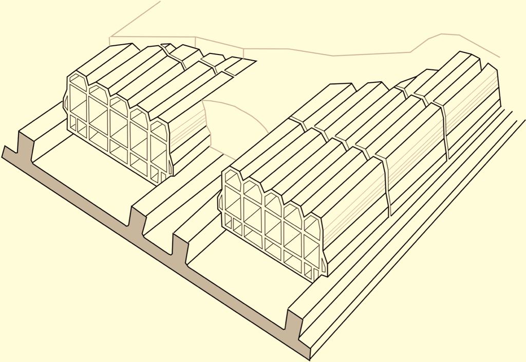 Nome file: _().doc ArtsPDF - SOLAI/pag 170.tif Figura L.13.3 Schema di solaio a lastre nervate precompresse.