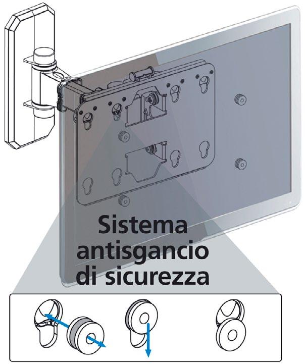 li Bracket sono completamente assemblati, ciò significa che possono essere installati direttamente dalla scatola alla parete, senza dover montare altre parti. Molto facili da montare!